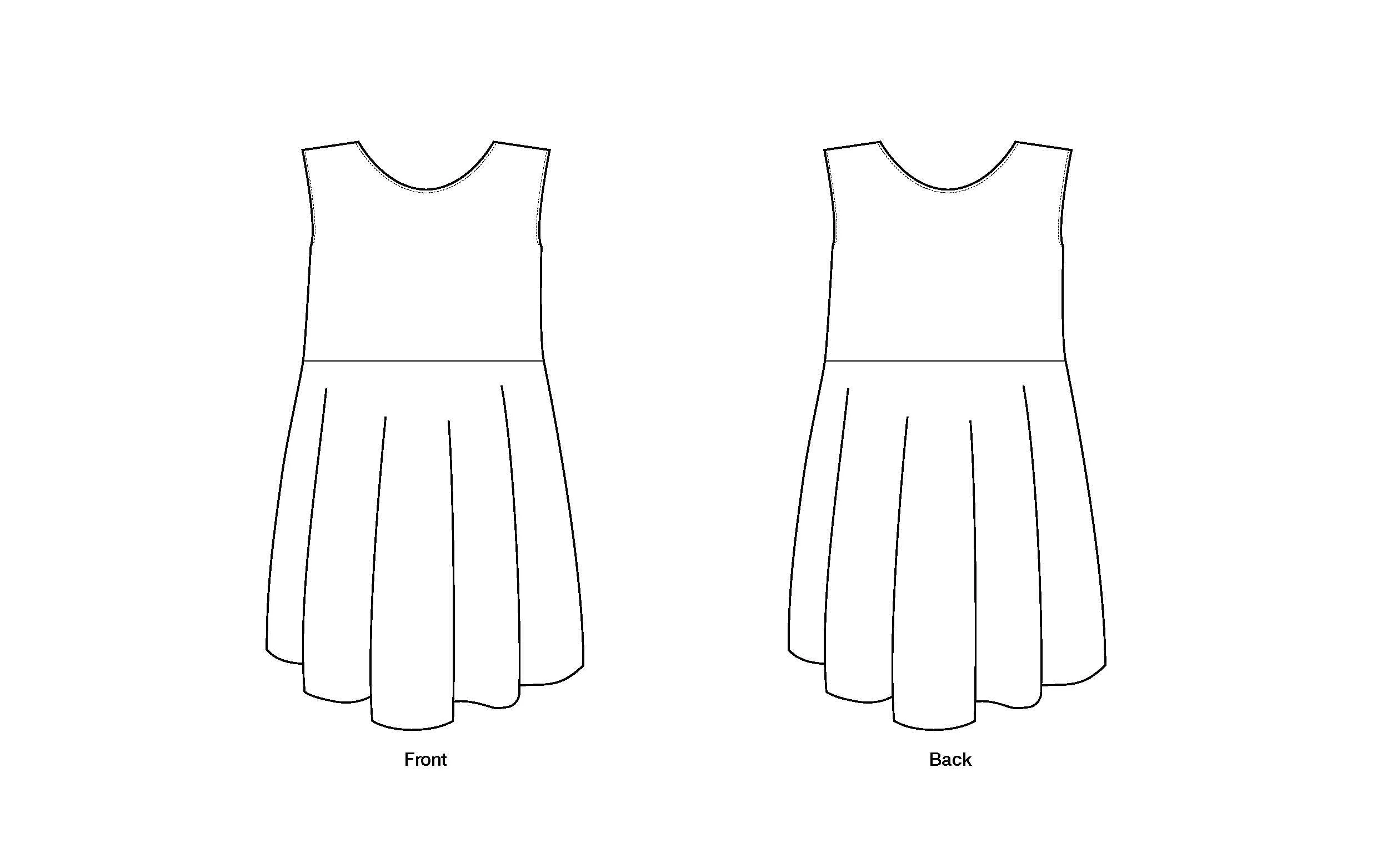 1920s Flapper Dress PDF pattern