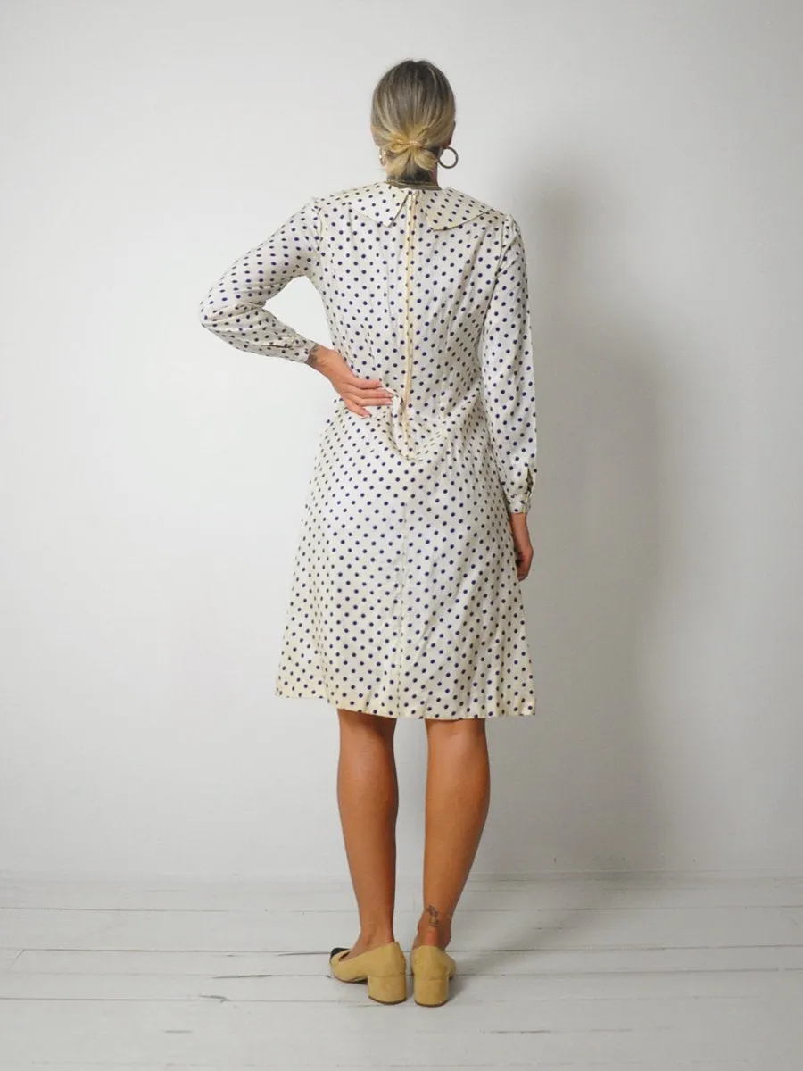 1950's Polka Dot Sailor Dress