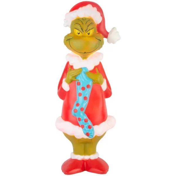 24" Dr. Seuss Grinch with Christmas Stocking Blow Mold