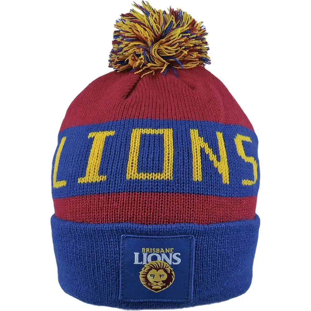 AFL Brisbane Lions Bar Beanie