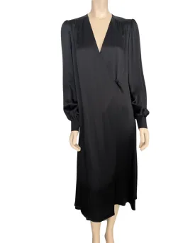 AIRY SILK WRAP DRESS