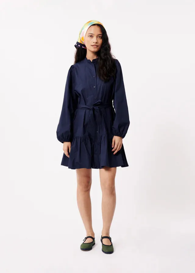 ALIZZE LONG SLEEVE MINI DRESS (NAVY BLUE)