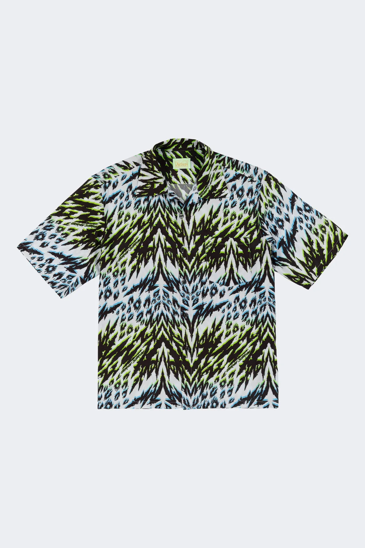 Animal Hawaiian Shirt Blue/Green