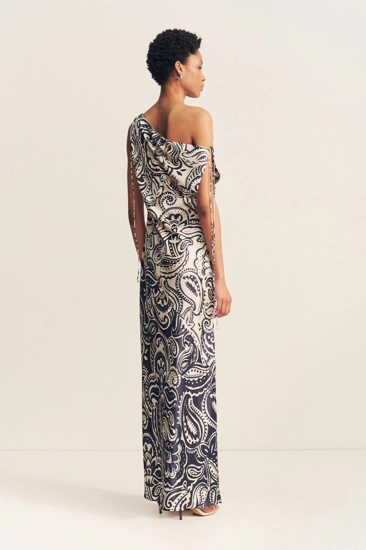 ANTHEA SILK TIE MAXI DRESS