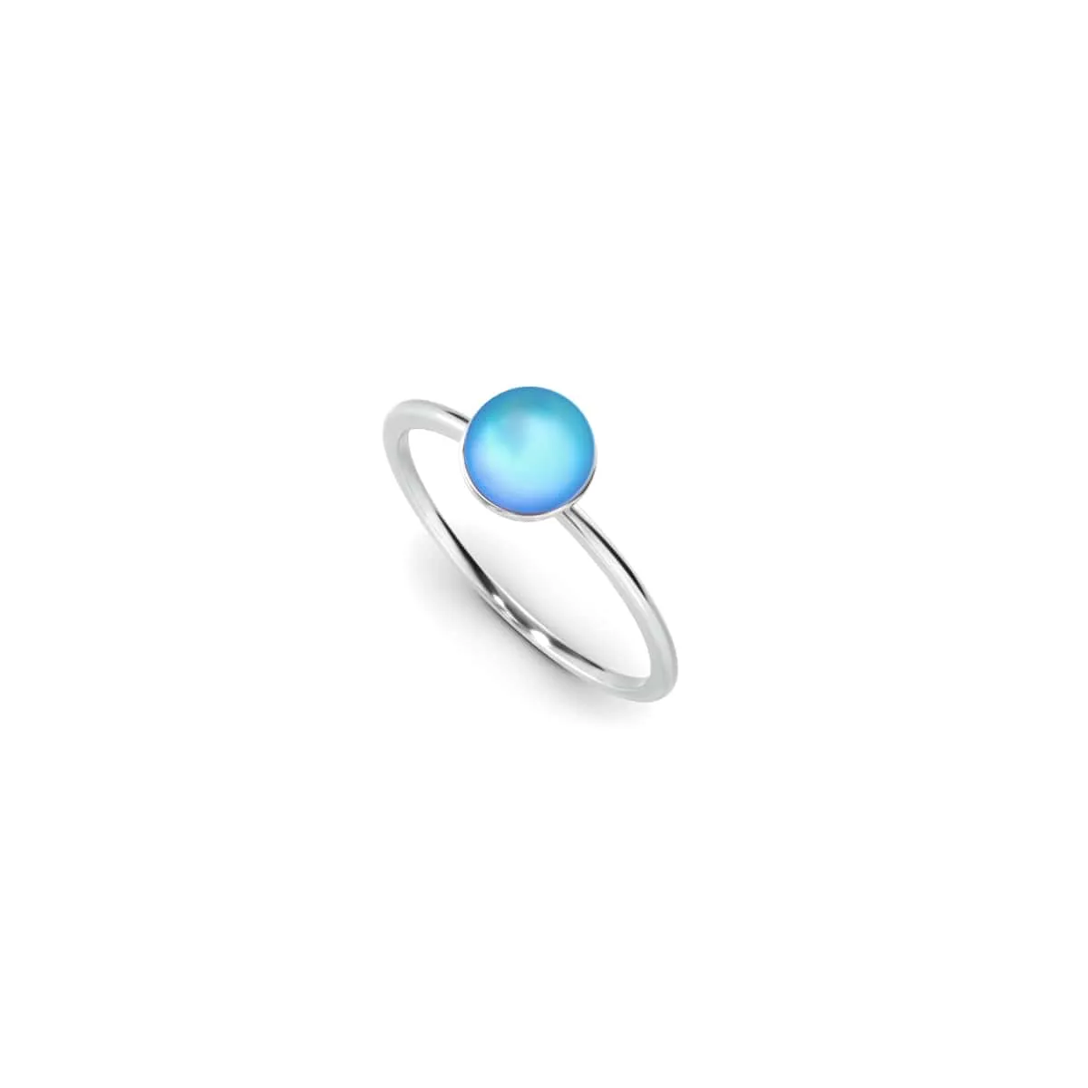 Aquamarine | .925 Sterling Silver | Mermaid Glass Ring