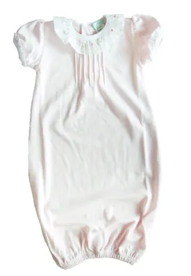 Baby Girl's White Rose Vine Gown