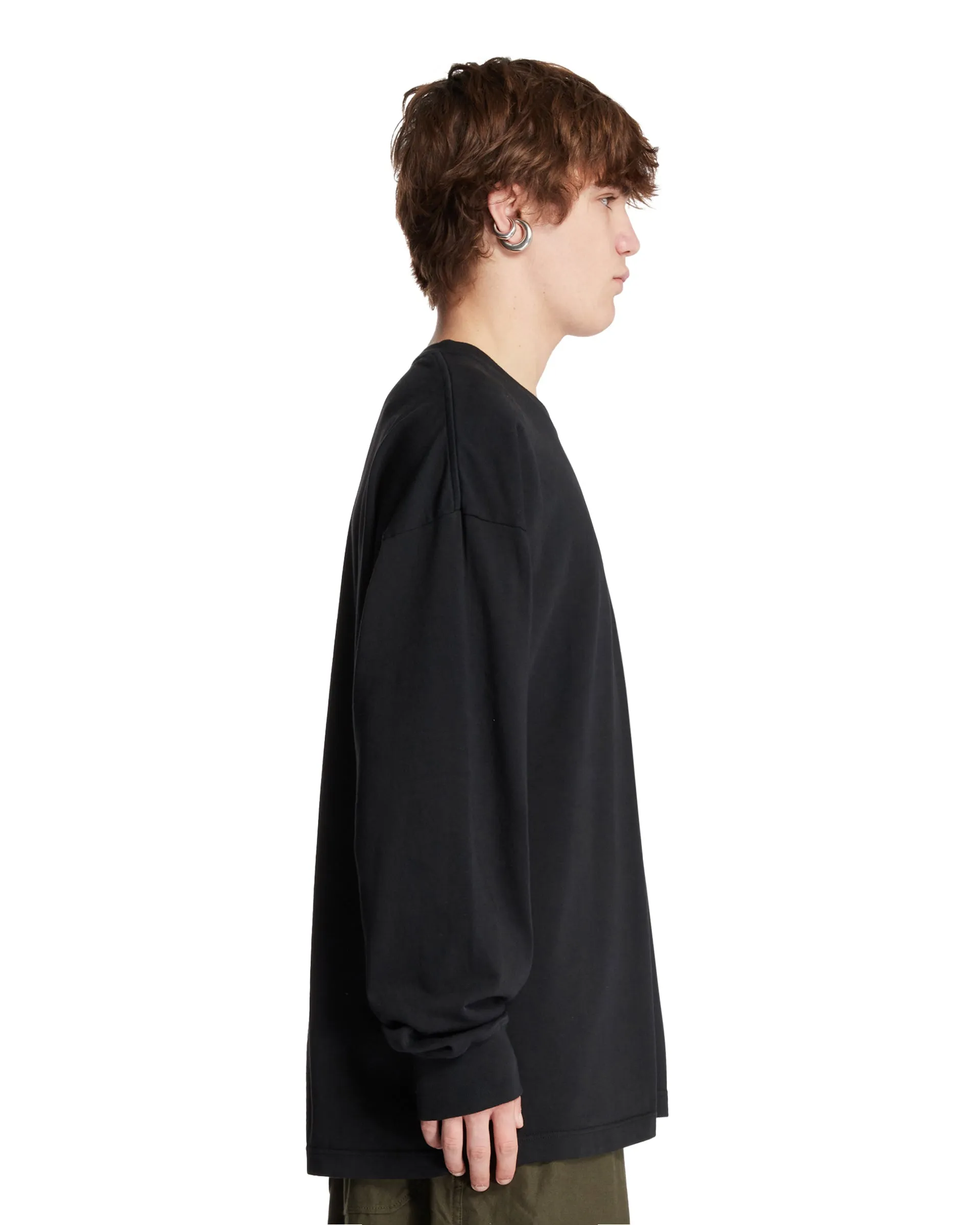 Black Cotton F  T-shirt