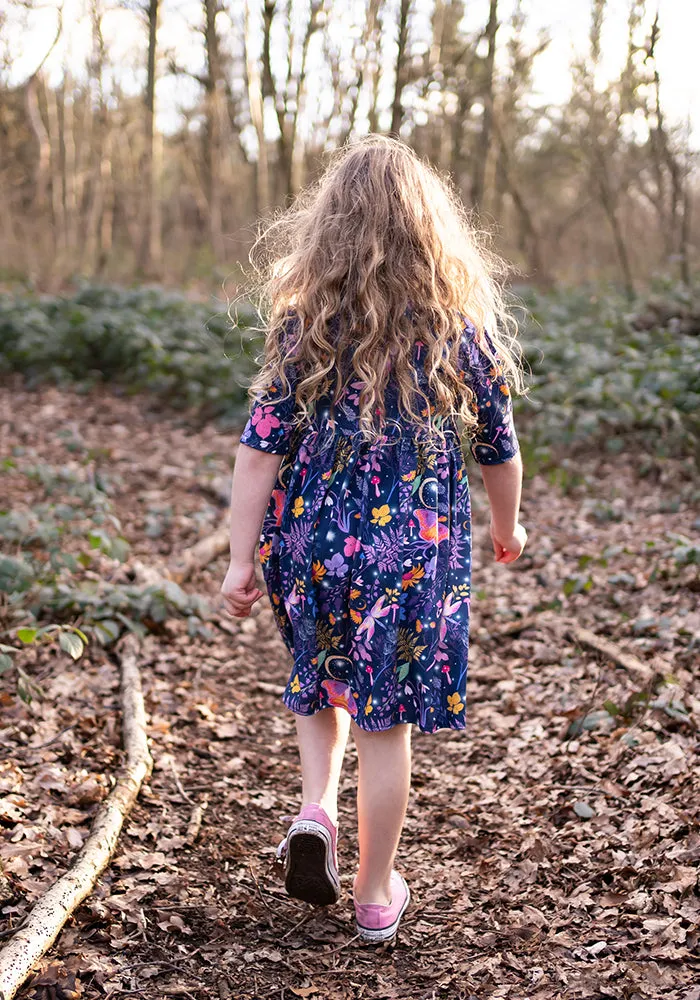 Children's Magical Moth Print Dress (Orlando)