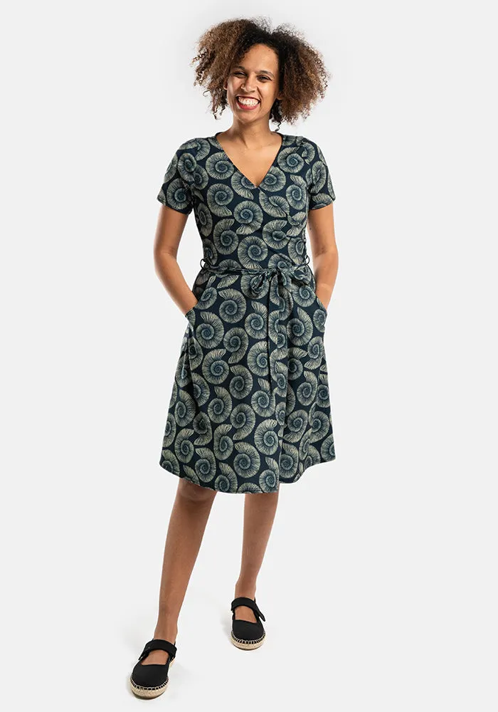 Claudia Fossil Print Dress