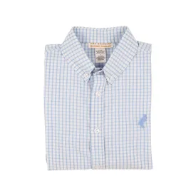 Dean's List Dress Shirt - Beale Street Blue Windowpane with Beale Street Blue Stork