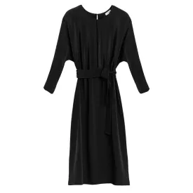 Dolman Sleeve Silk Dress