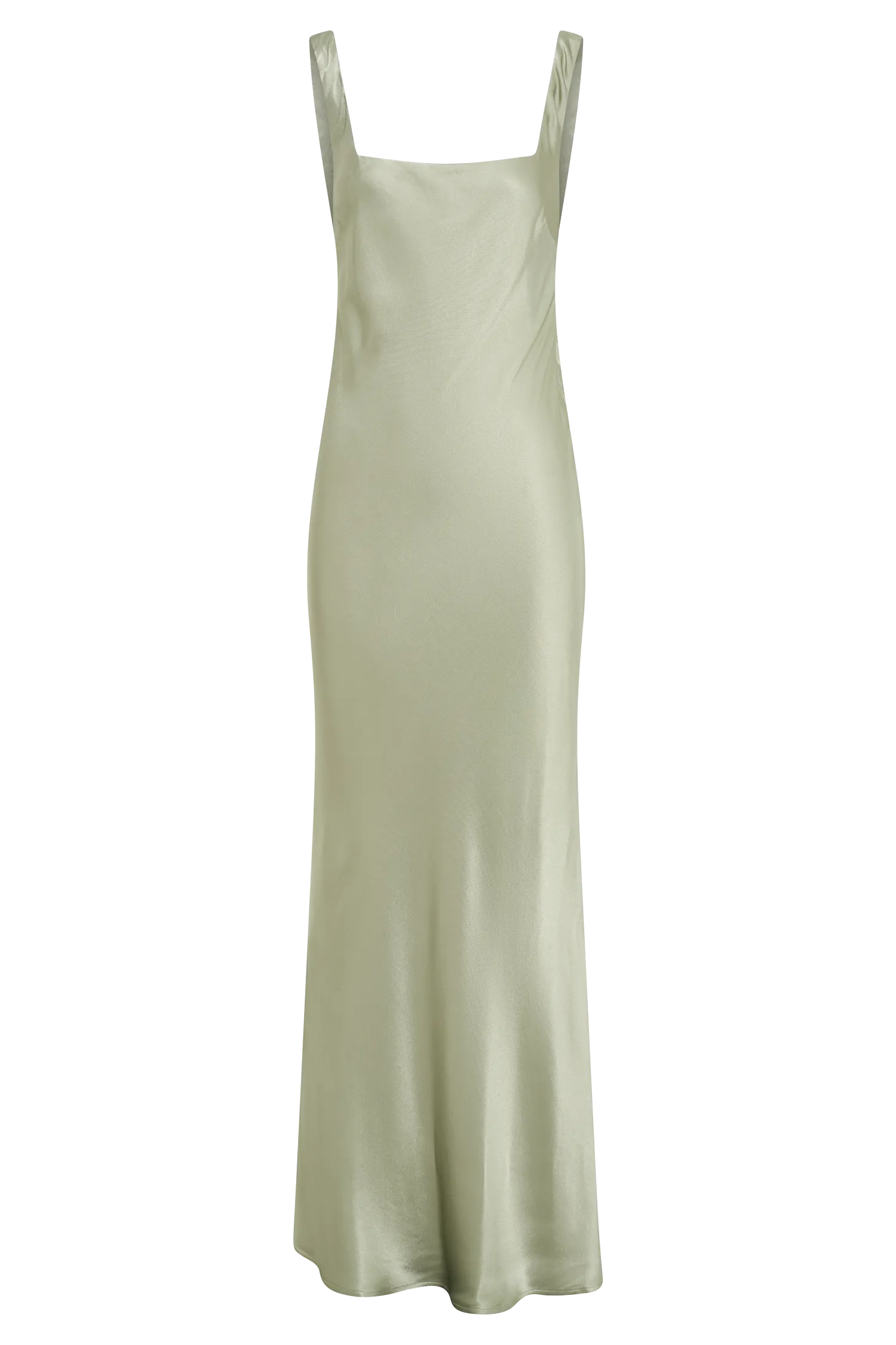 Ensley Satin Maxi Dress - Sage