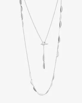 Evening necklace silver