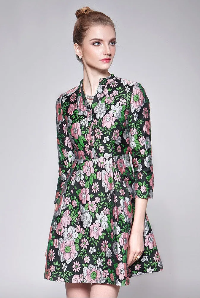 Floral A-Line Dress