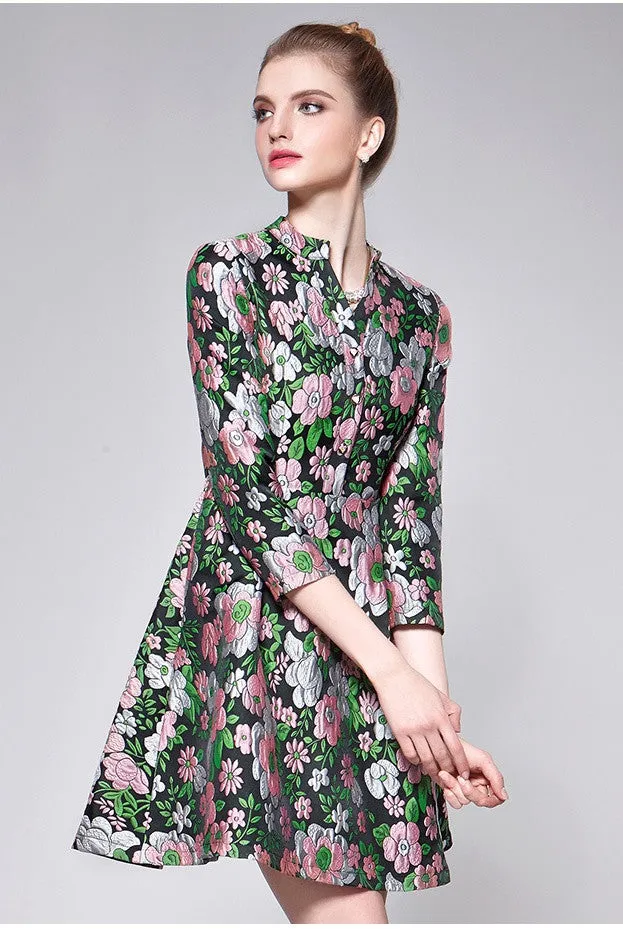 Floral A-Line Dress