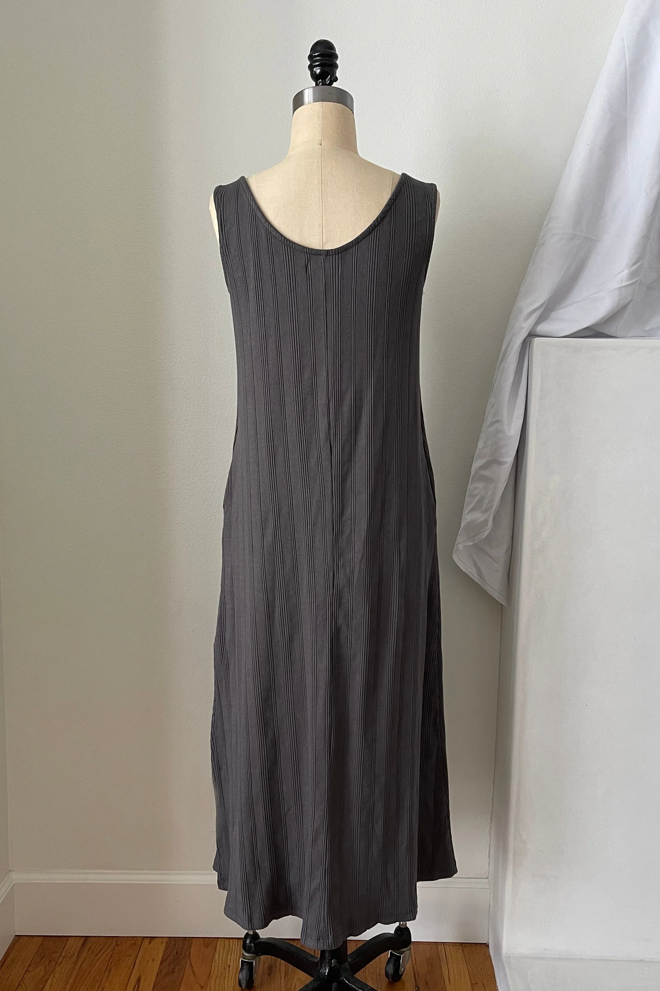 Fortuna Wide Rib Dress - Zinc Grey