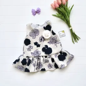 Holly Dress in Purple Flower