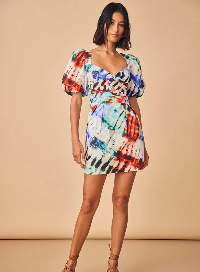 Hunter Bell Tilly Dress in Electric Tie Dye