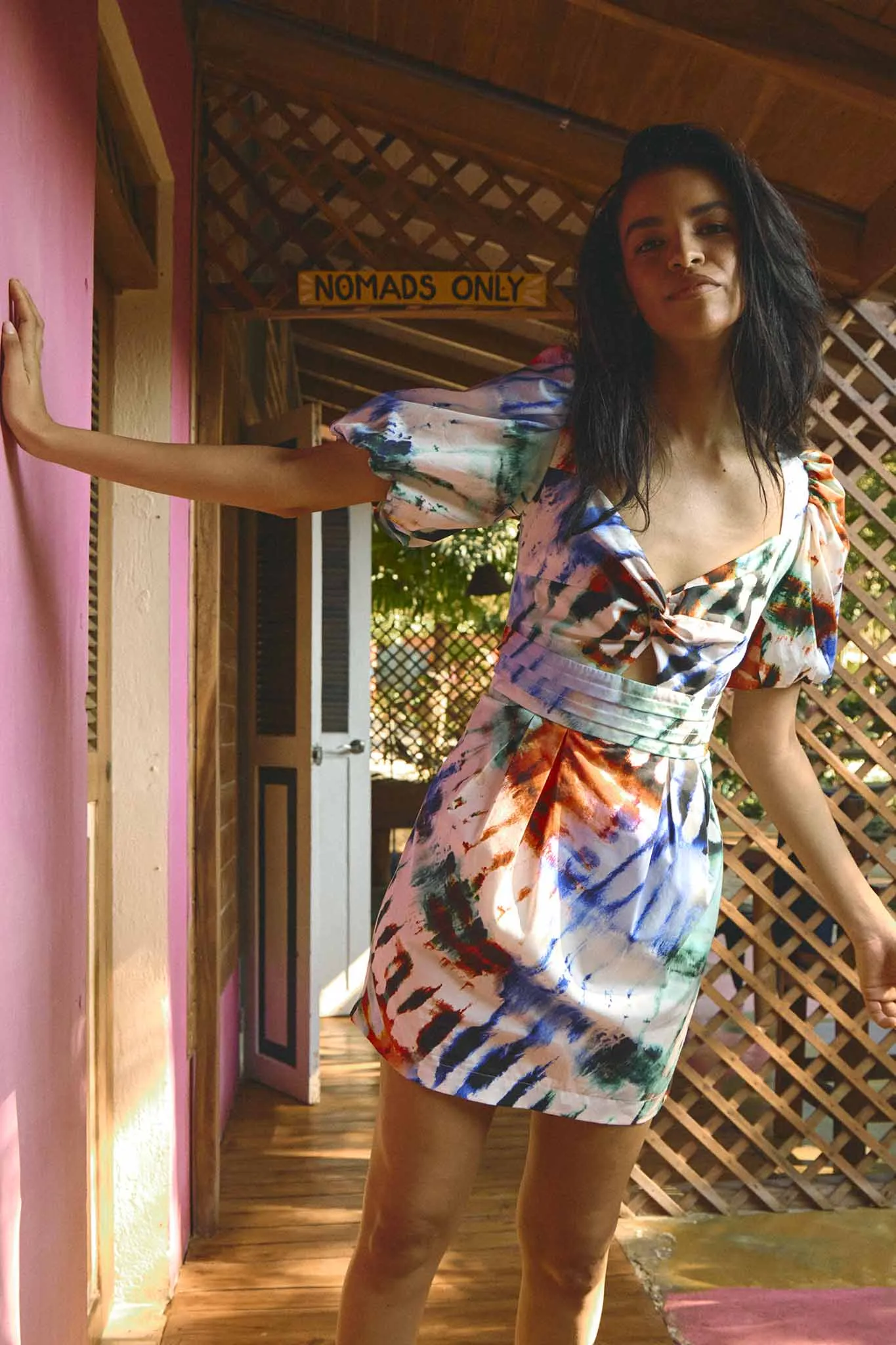 Hunter Bell Tilly Dress in Electric Tie Dye