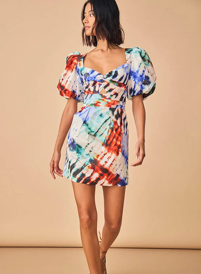 Hunter Bell Tilly Dress in Electric Tie Dye