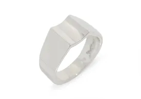 JW340 Concave Ring, Sterling Silver