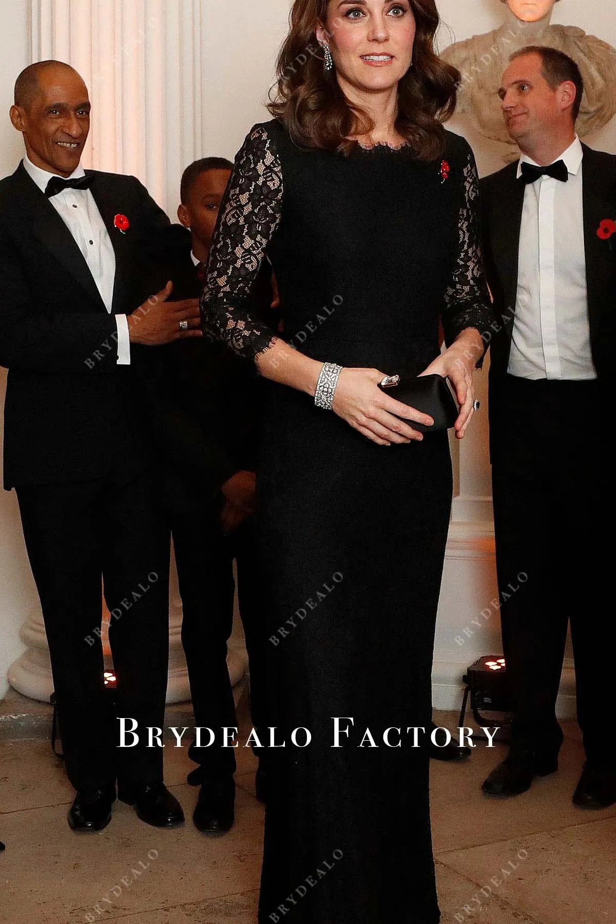 Kate Middleton Black Lace Dress 2014 Royal Variety Performance