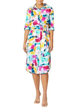 Letty Watercolour Shirtdress