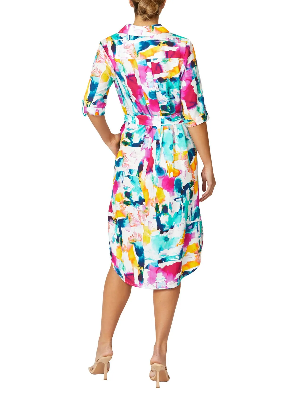 Letty Watercolour Shirtdress