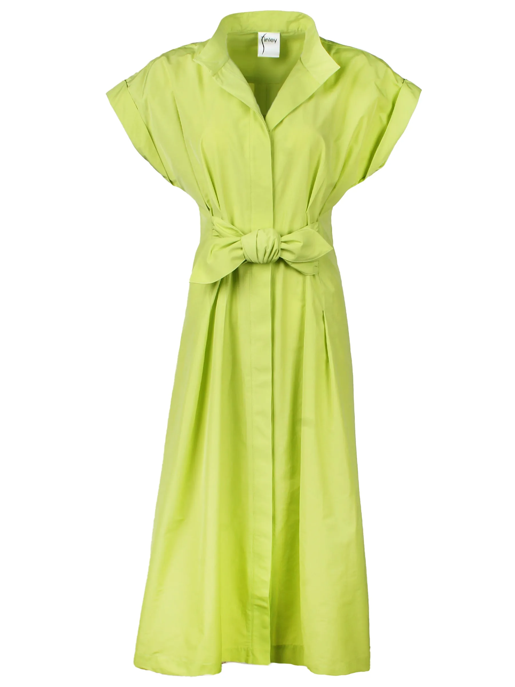 Long Rocky Shirt Dress Neon Lime