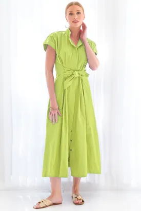 Long Rocky Shirt Dress Neon Lime