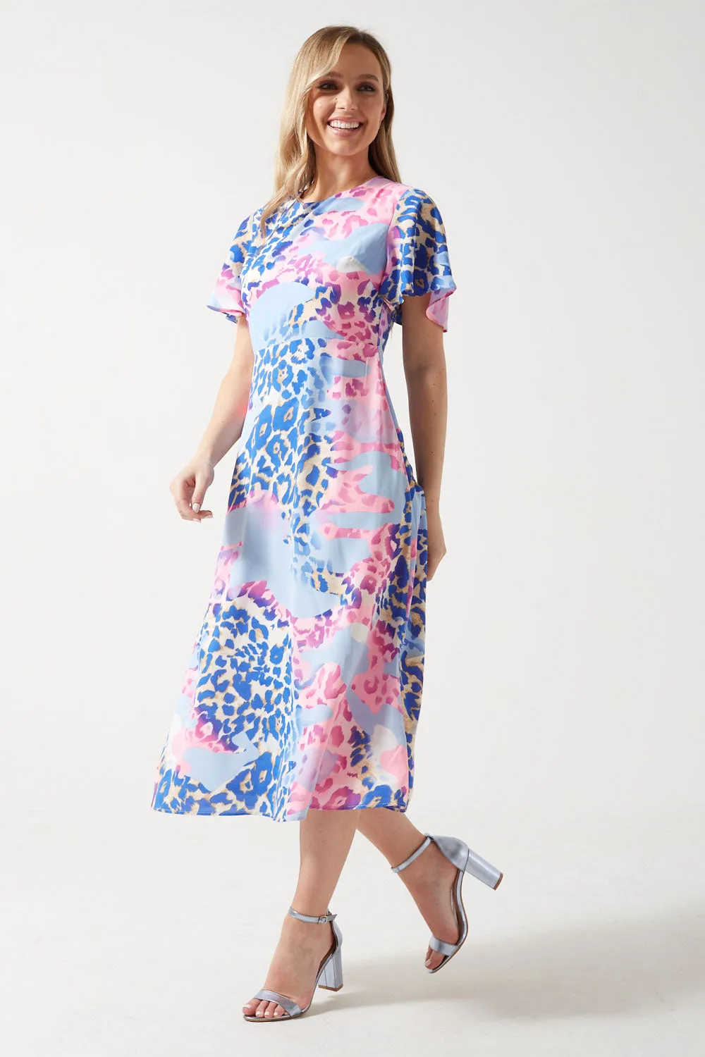 Marc Angelo Flutter Sleeve Dress