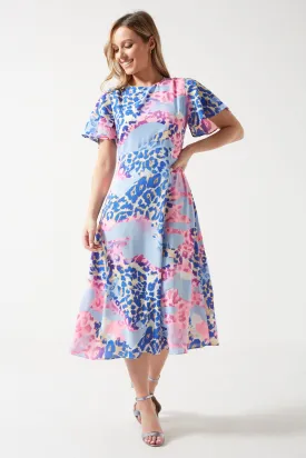 Marc Angelo Flutter Sleeve Dress