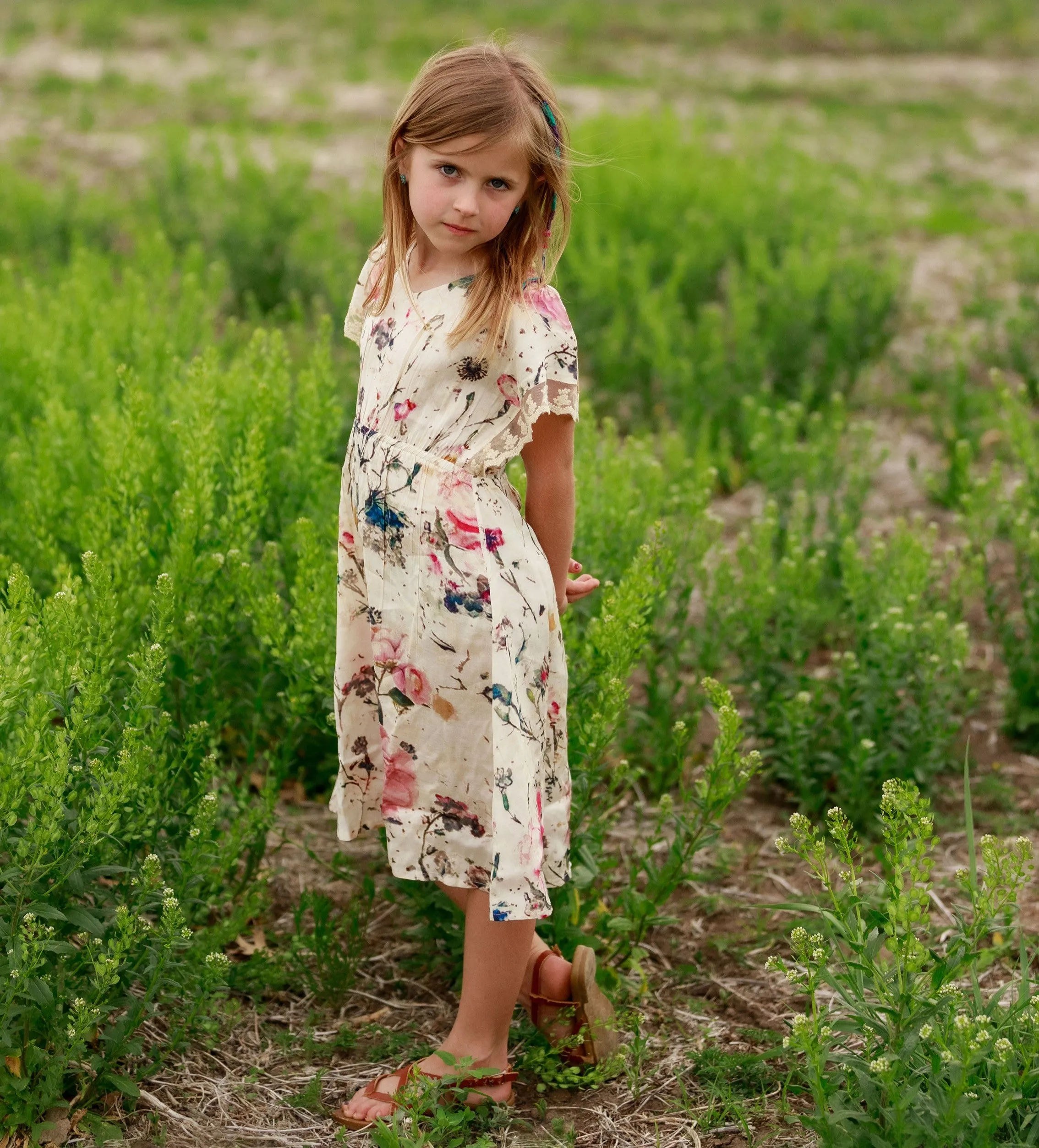 maya dress in cream