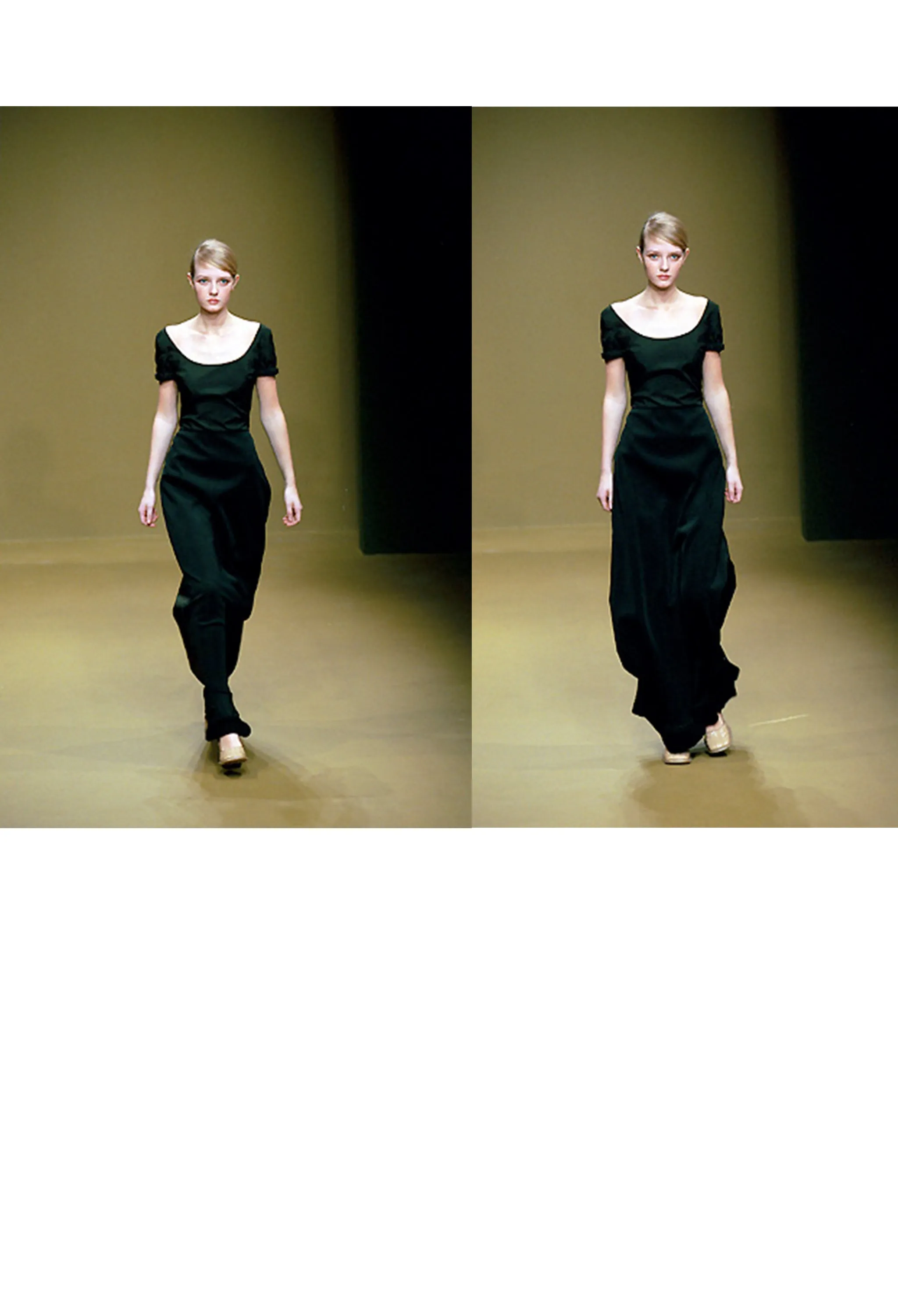 MIU MIU BLACK TECH EVENING GOWN 1999