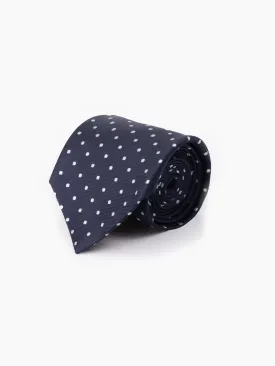 Navy Polka Dot Tie