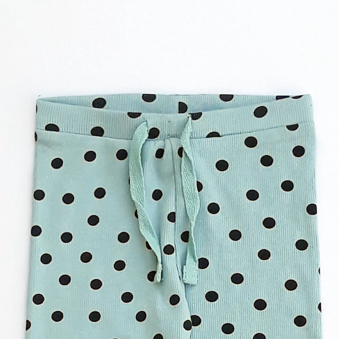 NX - Girls 'Sea Green' Polka Dot Printed Tights NX313