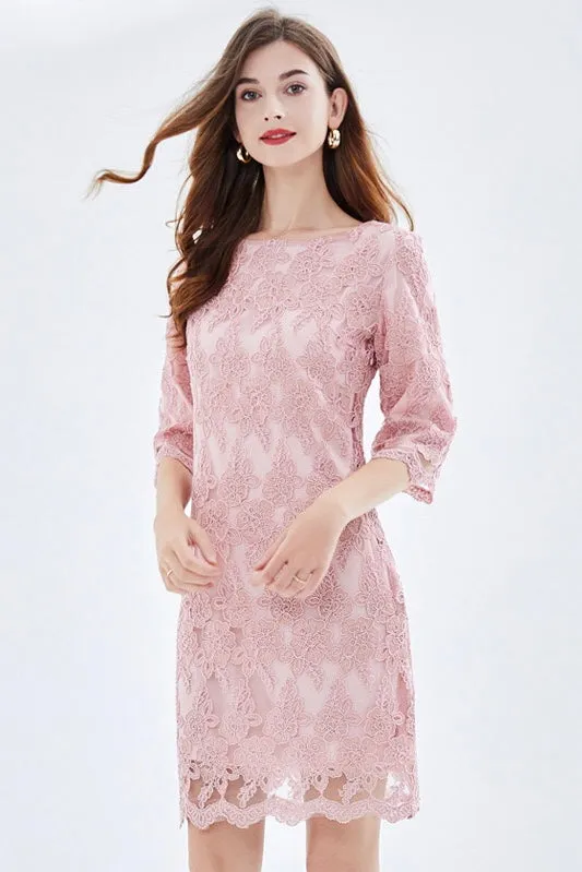 Pink Lace Dress