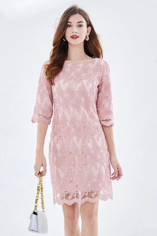 Pink Lace Dress