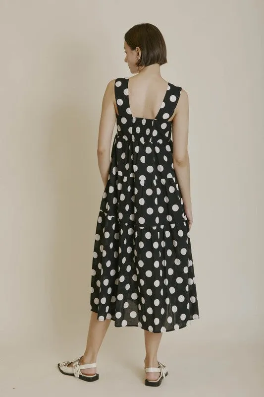 Polka Dot Midi Dress