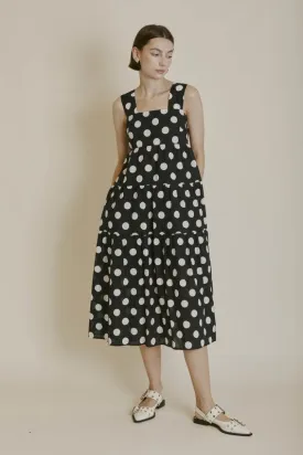 Polka Dot Midi Dress