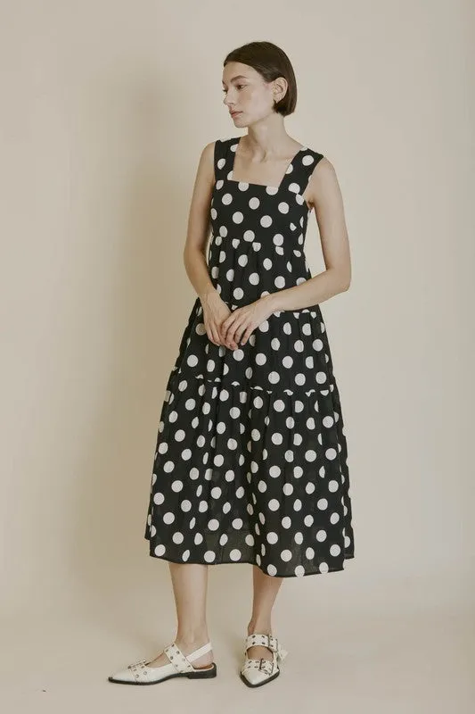 Polka Dot Midi Dress