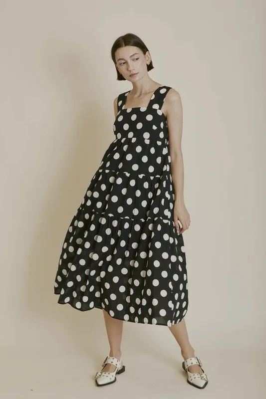 Polka Dot Midi Dress