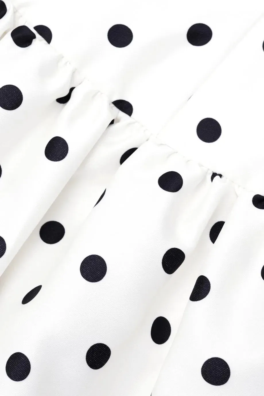 Polka Dot Taffeta Midi Dress