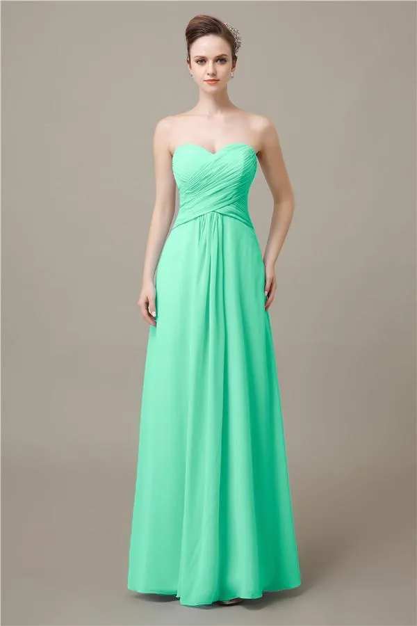 Pretty Sweetheart A-line Floor-Length Bridesmaid Dresses