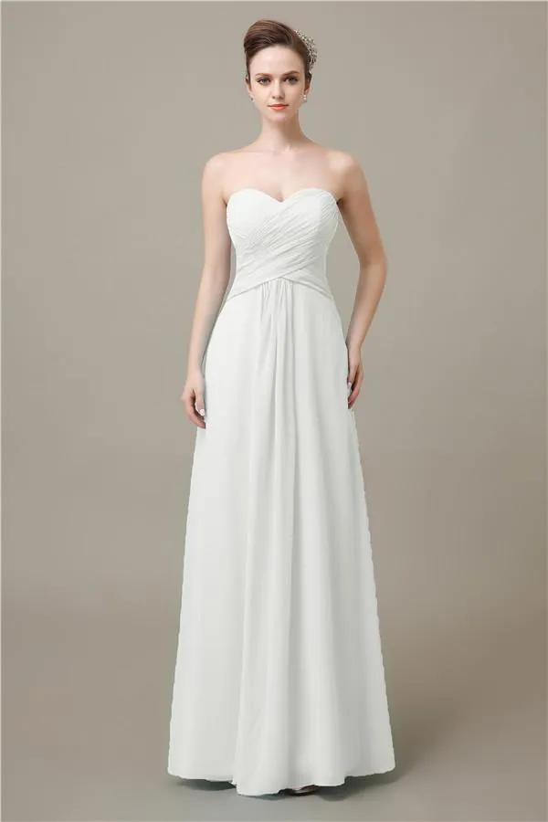 Pretty Sweetheart A-line Floor-Length Bridesmaid Dresses