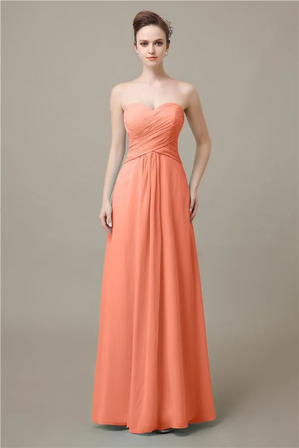 Pretty Sweetheart A-line Floor-Length Bridesmaid Dresses