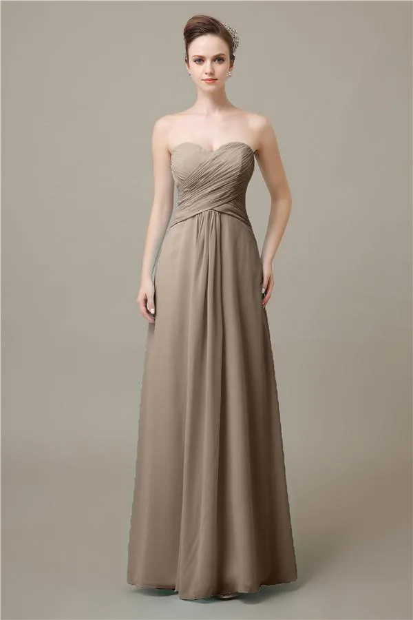 Pretty Sweetheart A-line Floor-Length Bridesmaid Dresses