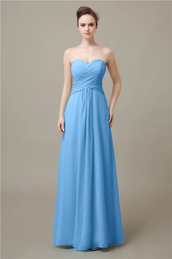 Pretty Sweetheart A-line Floor-Length Bridesmaid Dresses