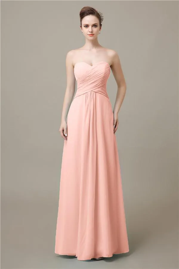 Pretty Sweetheart A-line Floor-Length Bridesmaid Dresses