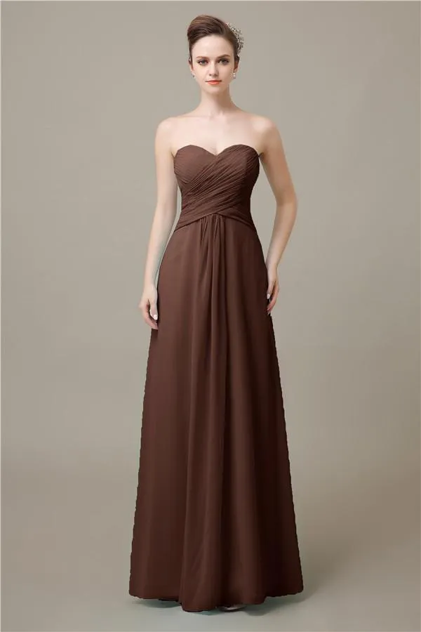 Pretty Sweetheart A-line Floor-Length Bridesmaid Dresses